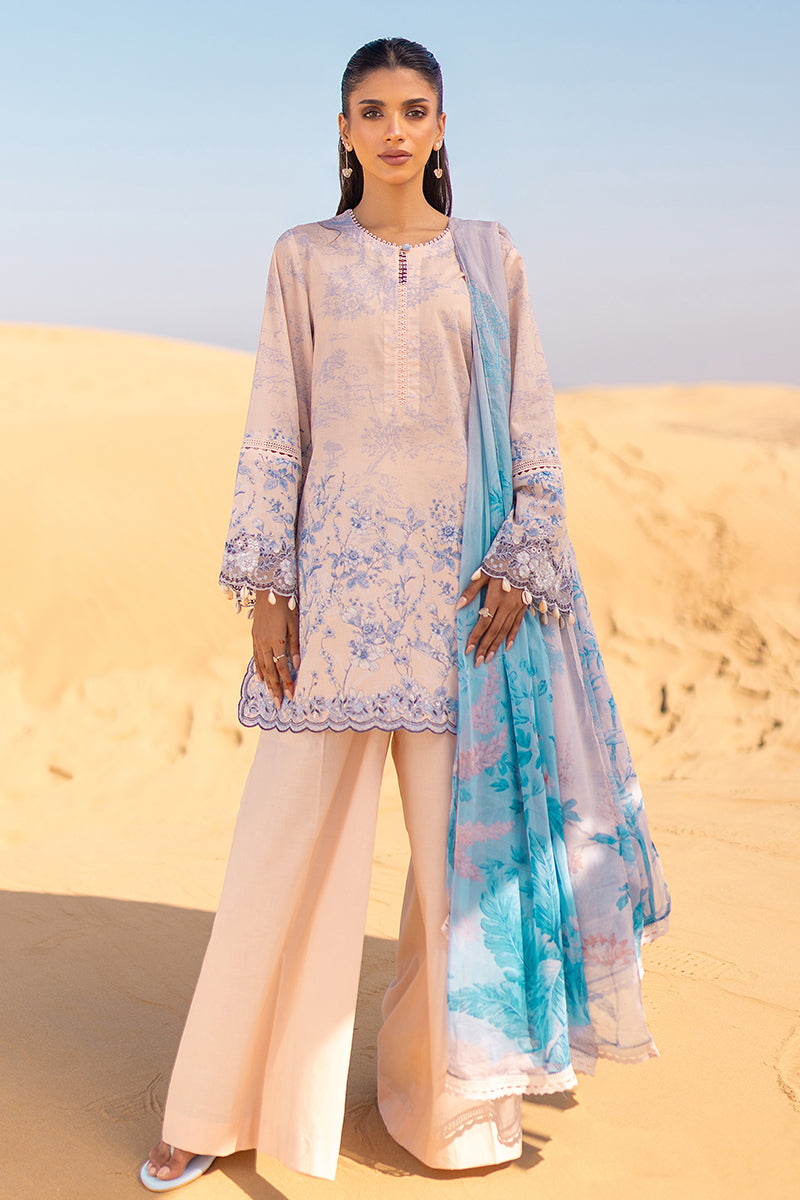 Cross Stitch | Eid Lawn 24 | PEACH - House Of Anaya