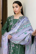Farasha | Summer Weaves Embroidered Lawn | Emerald Eclips