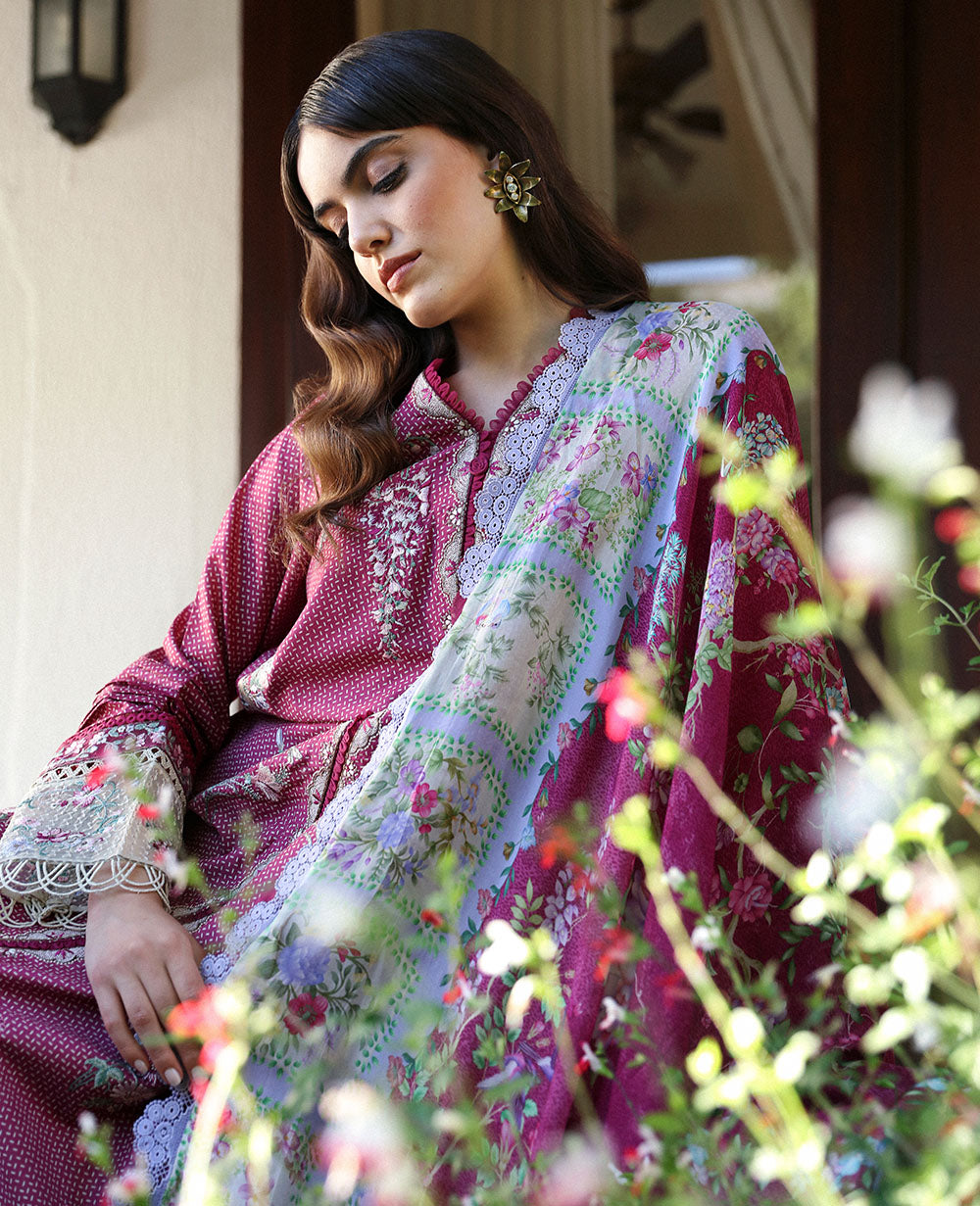 Republic Womenswear | Aylin Summer Lawn 24 | Fleur (D2-A) - House Of Anaya
