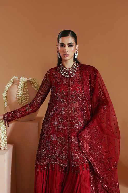 Emaan Adeel | Celestique Formals 25 | SCARLET