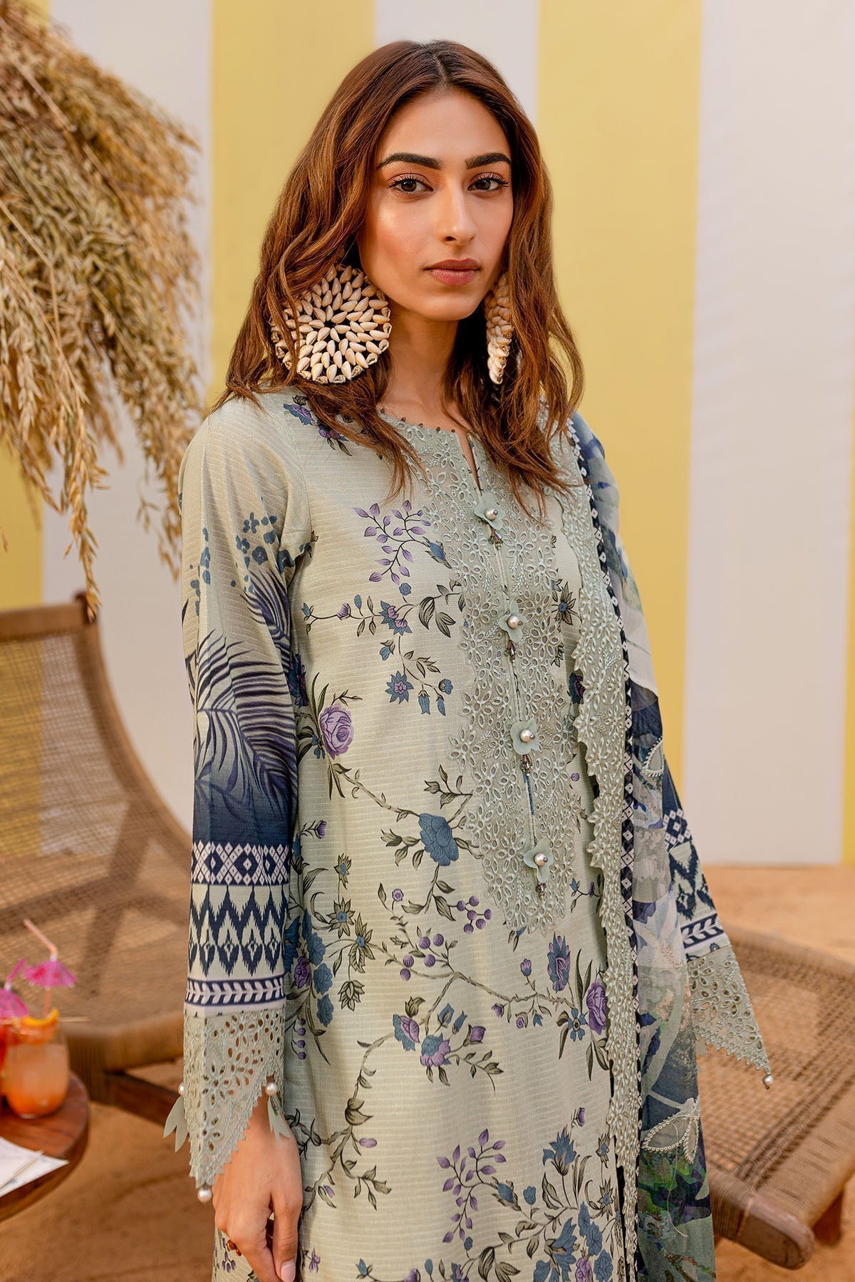 Nureh | Gardenia Lawn 25 | NSG-183 - House Of Anaya