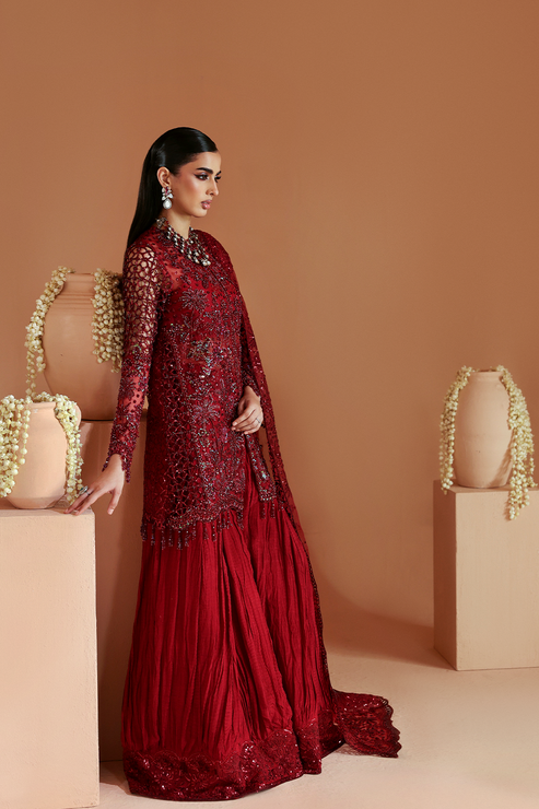 Emaan Adeel | Celestique Formals 25 | SCARLET