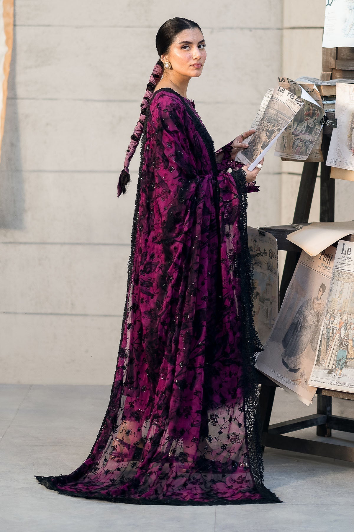 Nureh | Glam Girl Lawn | GL-23 - House Of Anaya