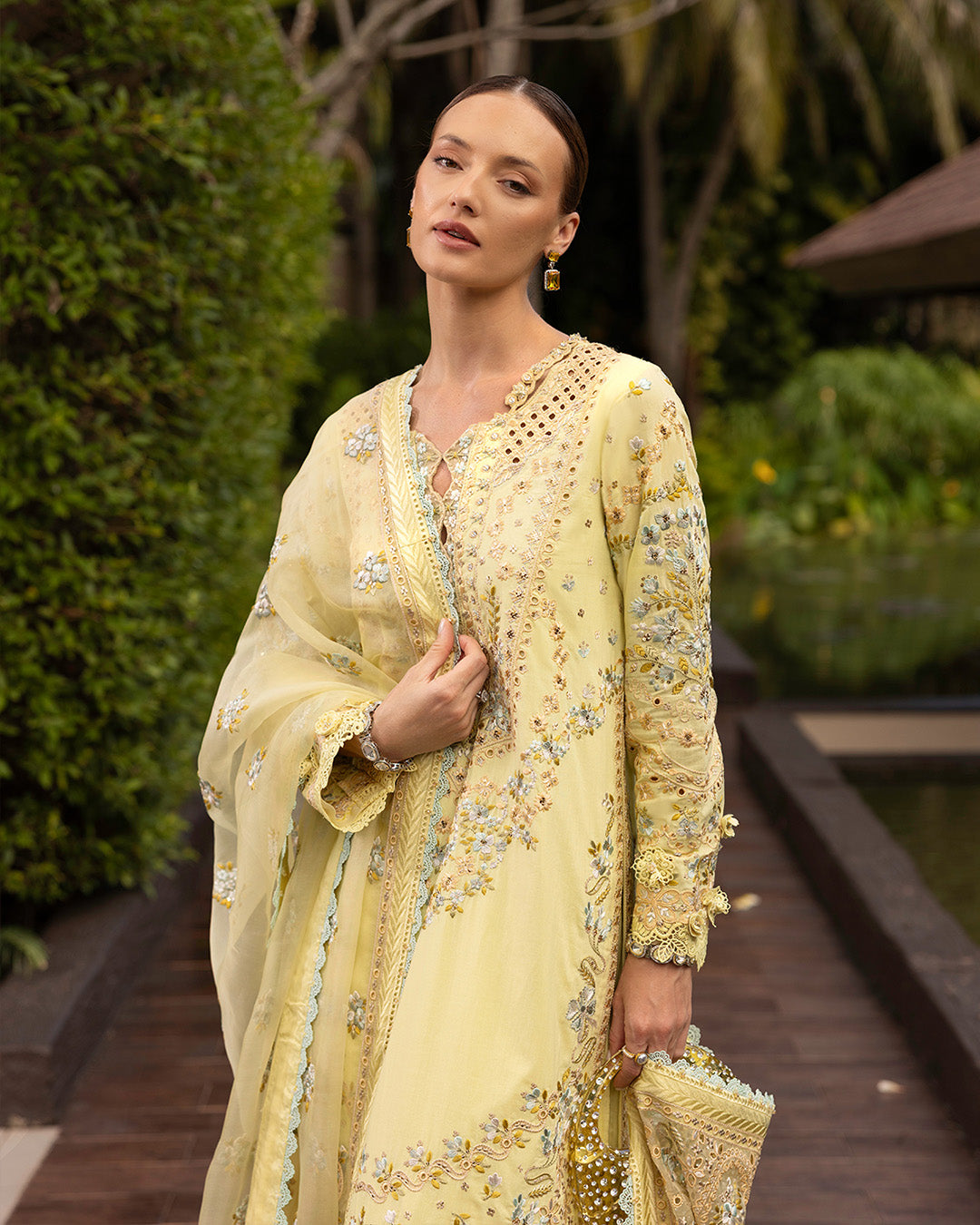 Faiza Saqlain | Zinnia Lawn 25 | Azalea - House Of Anaya