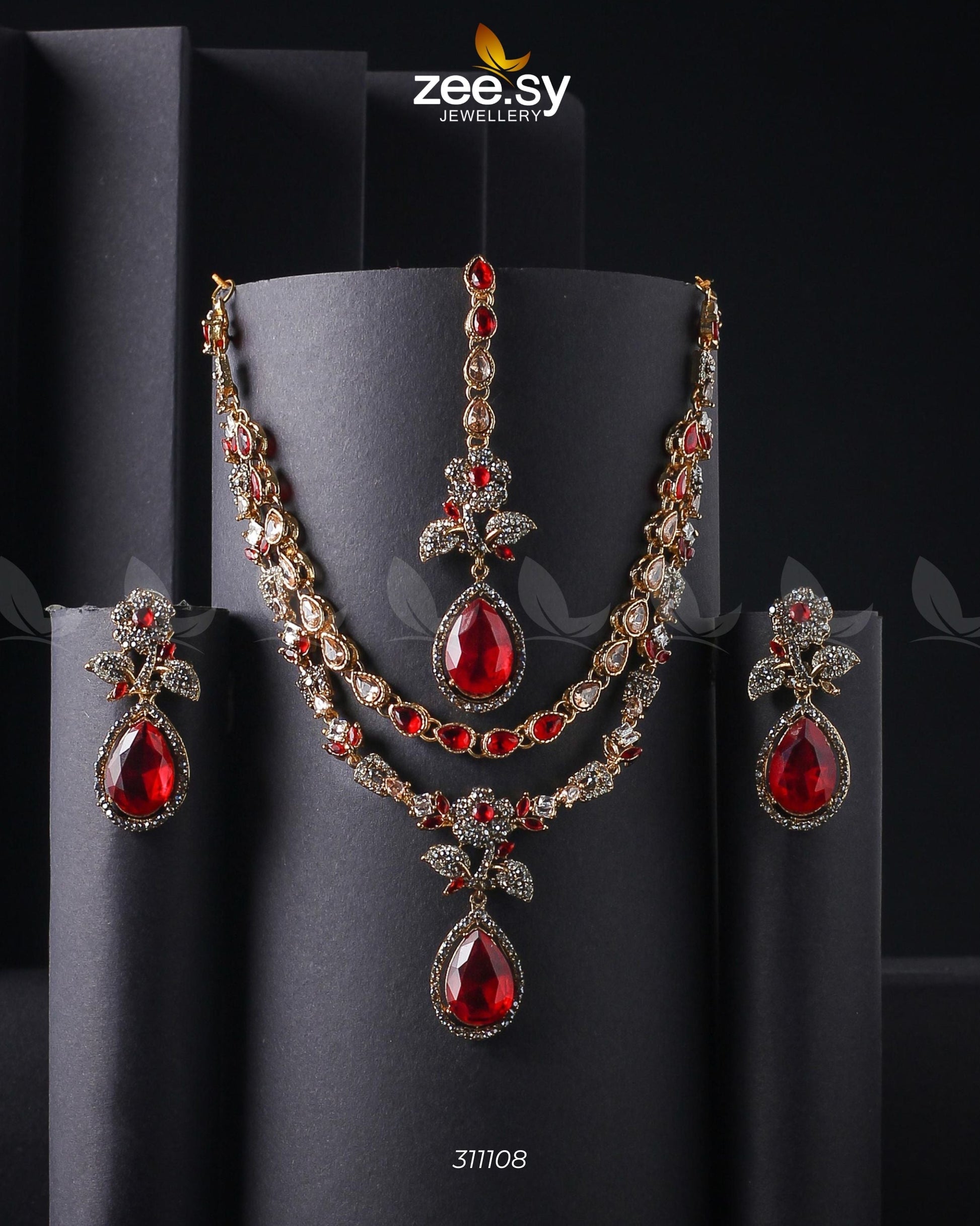 Amelia Necklace Set - House Of Zarish