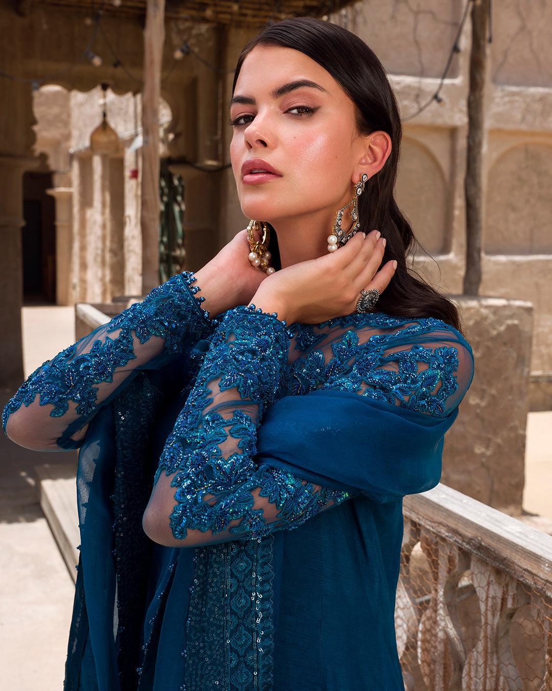 Faiza Saqlain | FS Luxe Laira | Nuzar - House Of Anaya