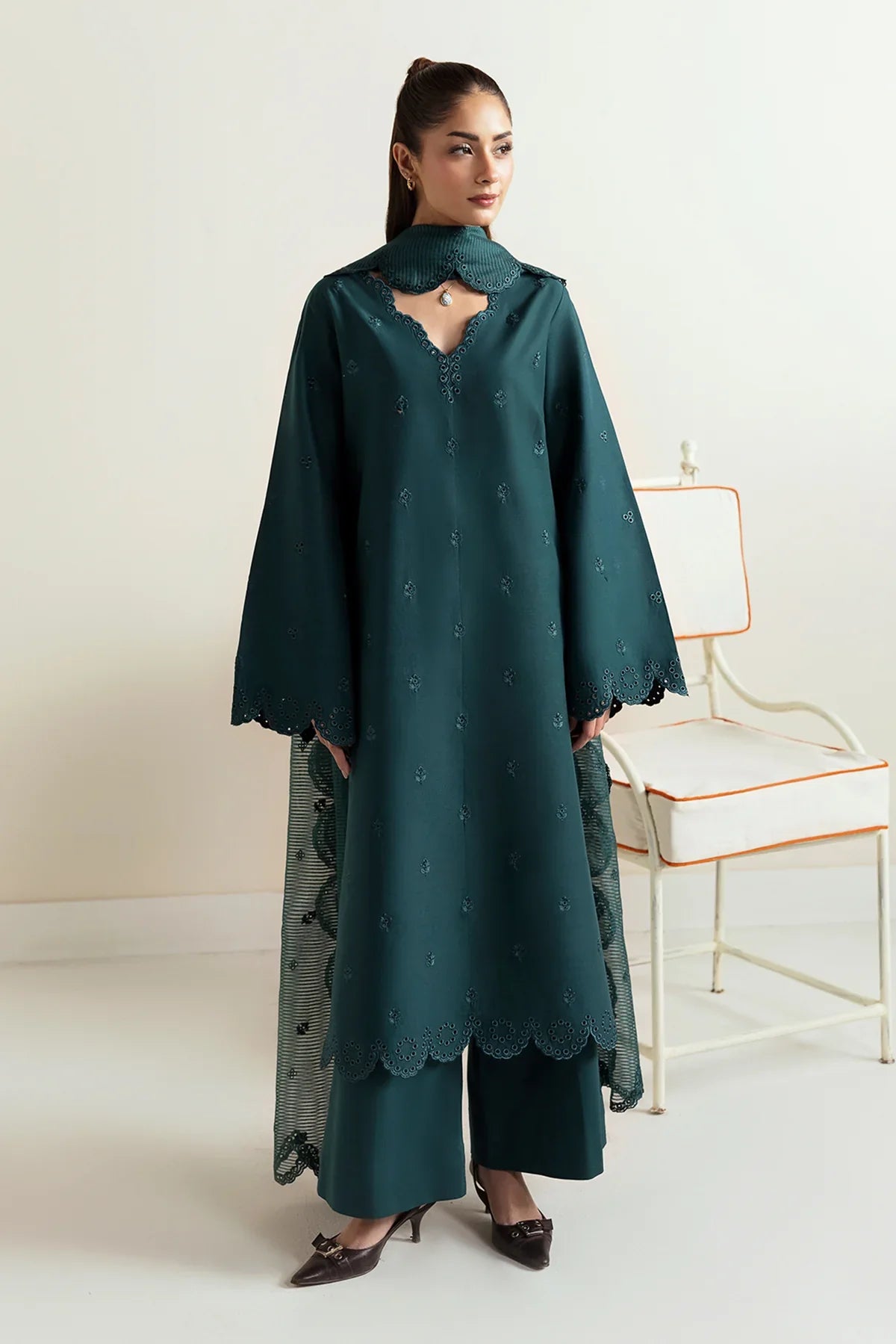 Afrozeh | Basic Pret 25 | Dark Kiwi