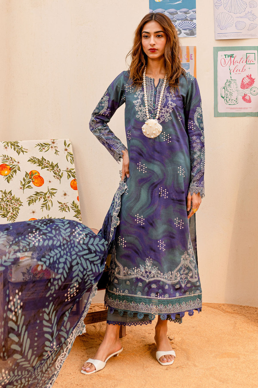 Nureh | Gardenia Lawn 25 | NSG-186 - House Of Anaya