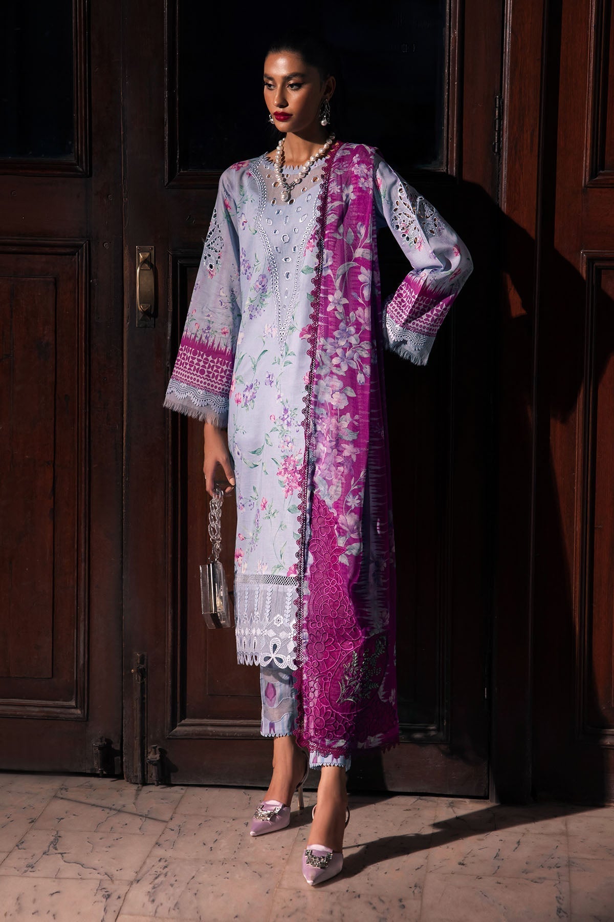 Nureh | Glam Girl Lawn | GL-17 - House Of Anaya