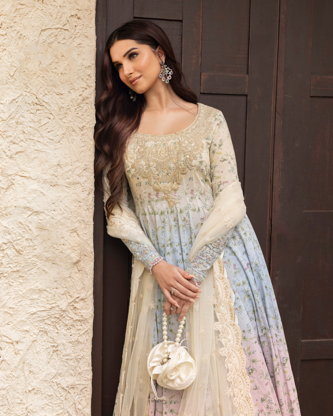 Faiza Saqlain | Zinnia Lawn 25 | Freesia - House Of Anaya