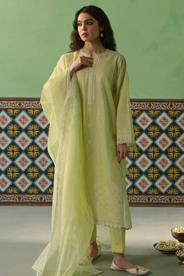 Cross Stitch | Chikankari Lawn | DAFFODIL BLANE - House Of Anaya
