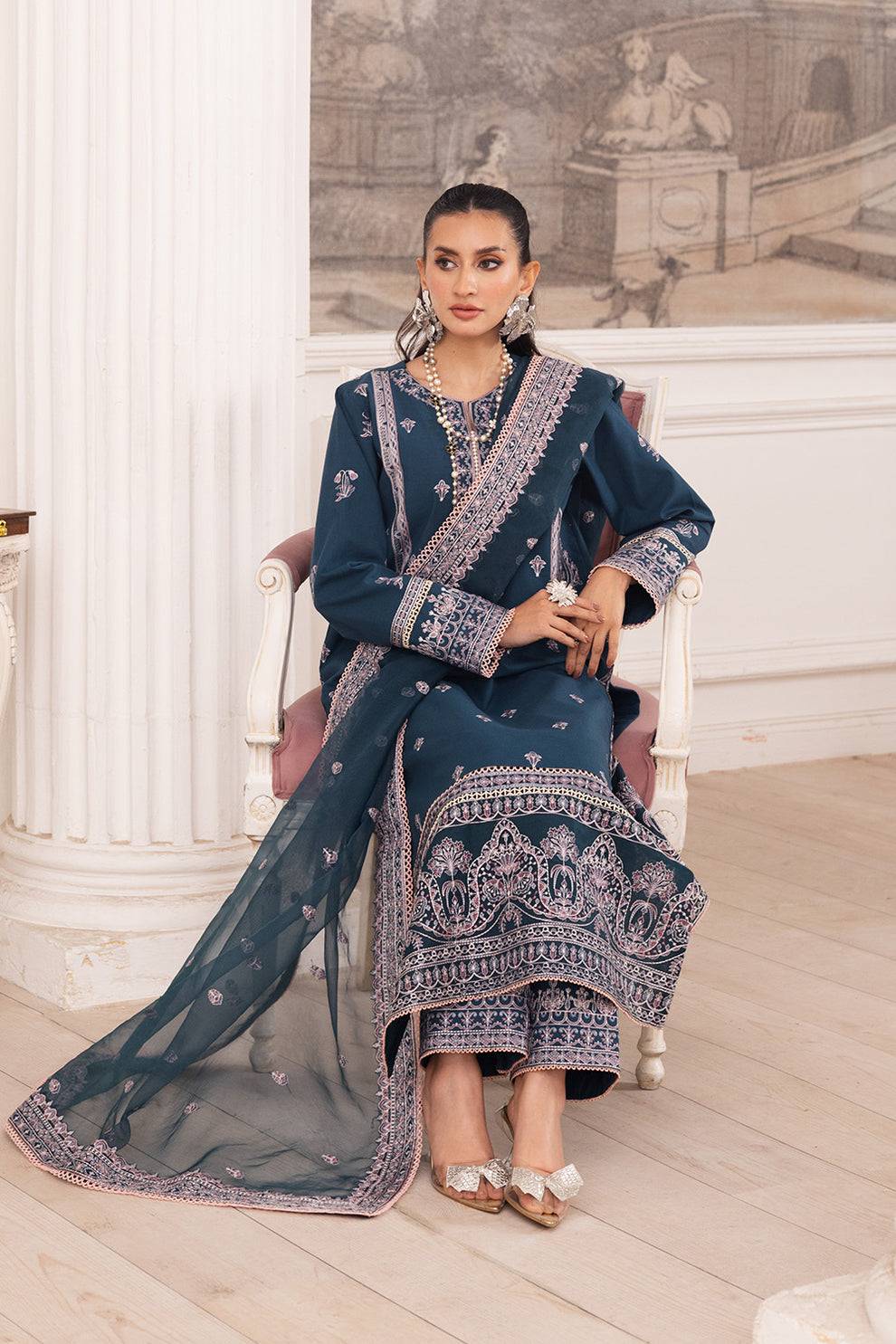 Maryum N Maria | Mira Luxury Lawn | FIROUZEH - FS50101