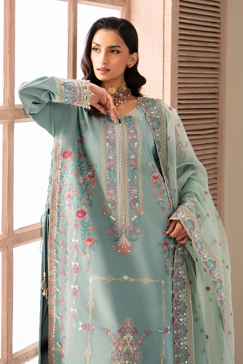 Maryum N Maria | Luxury Lawn 25 | AMANI - MS50110 - House Of Anaya