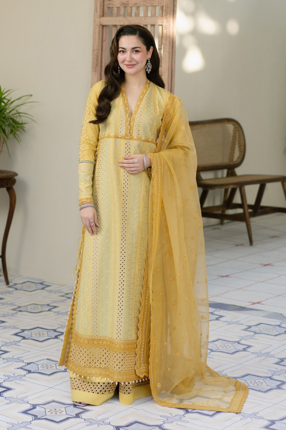 Maryum N Maria | Luxury Lawn 25 | AERIN - MS50111 - House Of Anaya