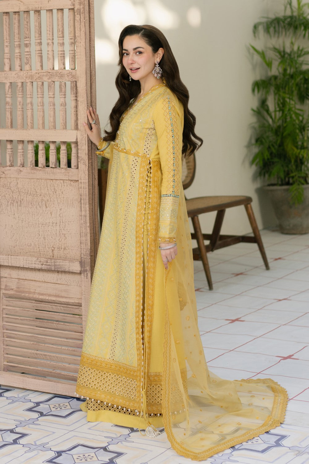 Maryum N Maria | Luxury Lawn 25 | AERIN - MS50111 - House Of Anaya