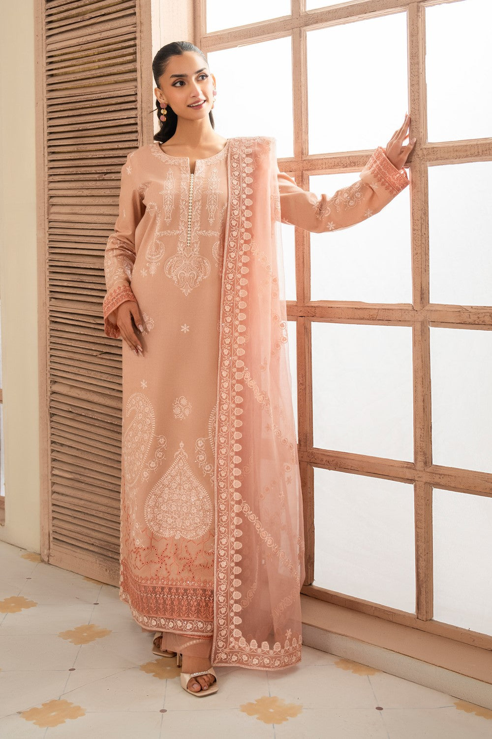 Maryum N Maria | Luxury Lawn 25 | AFRA - MS50114 - House Of Anaya