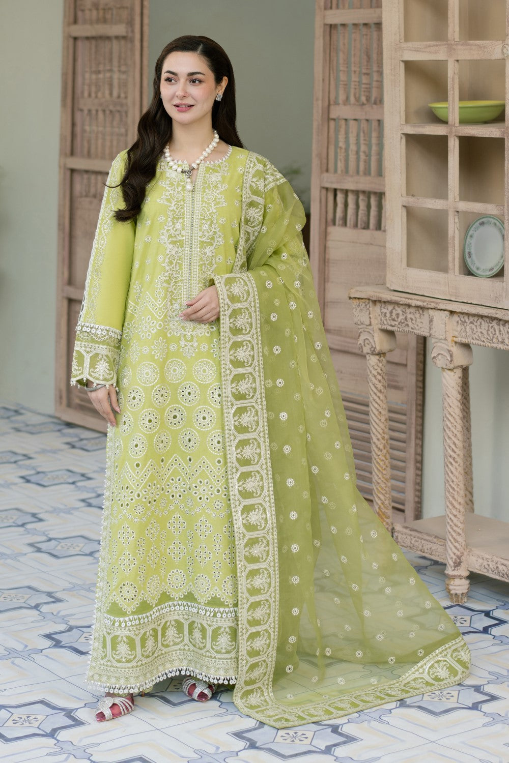 Maryum N Maria | Luxury Lawn 25 | ALIYA - MS50117 - House Of Anaya