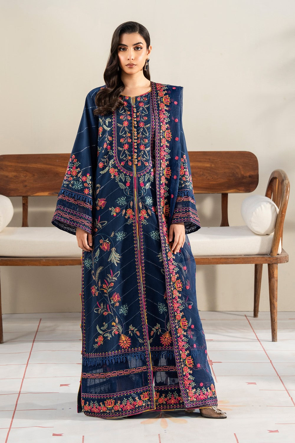 Maryum N Maria | Luxury Lawn 25 | ARAYA - MS50124 - House Of Anaya