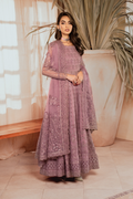 Iznik | Chiffon Kari | ICK-02 Embroidered Chiffon - House Of Anaya