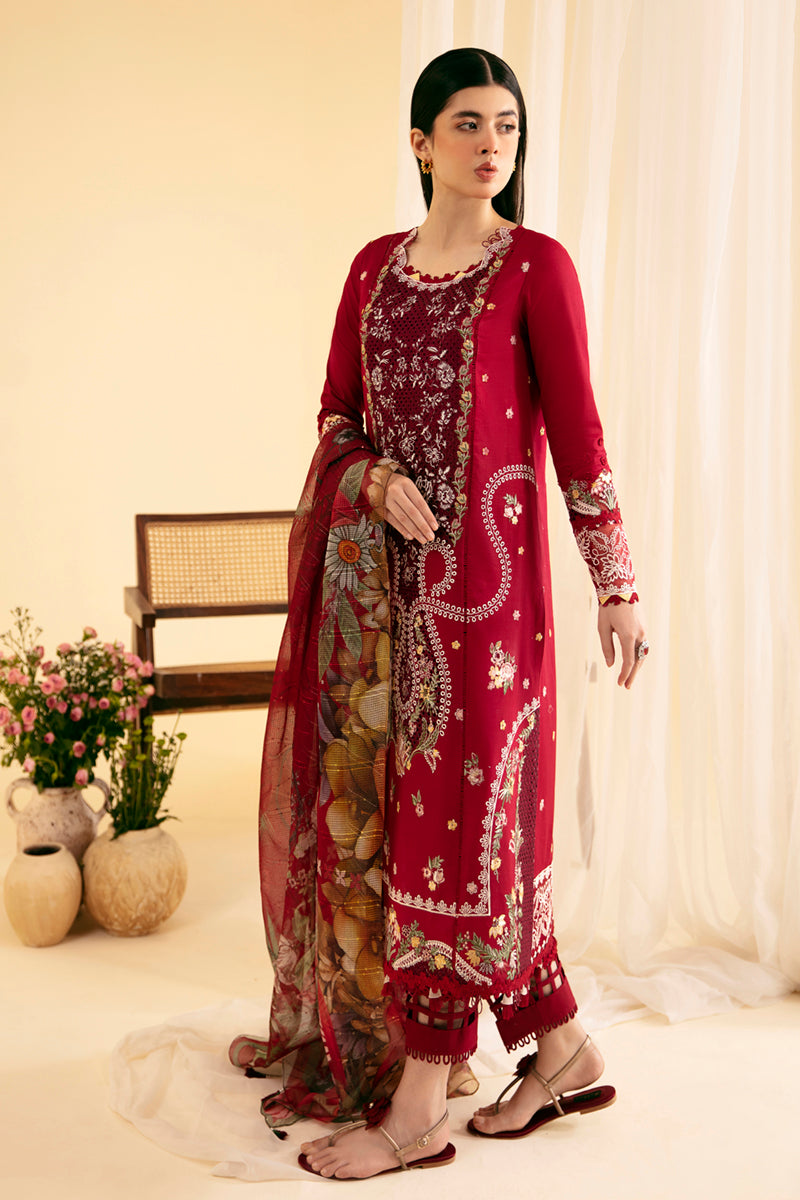 Qalamkar | Qlinekari Luxury Lawn | SQ-04 LARMINA - House Of Anaya