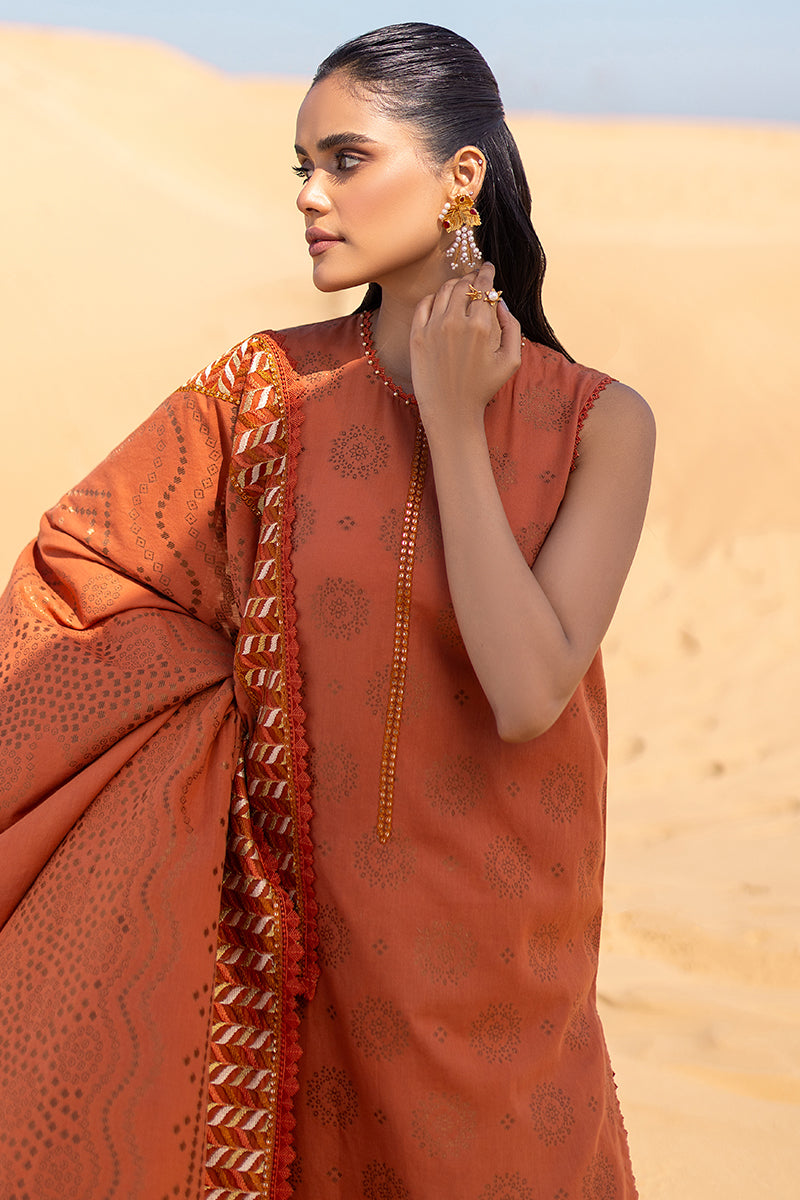 Cross Stitch | Eid Lawn 24 | RUSSET DUSK - House Of Anaya