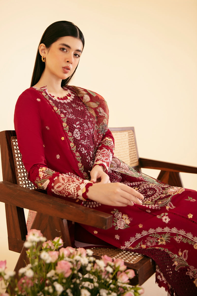 Qalamkar | Qlinekari Luxury Lawn | SQ-04 LARMINA - House Of Anaya