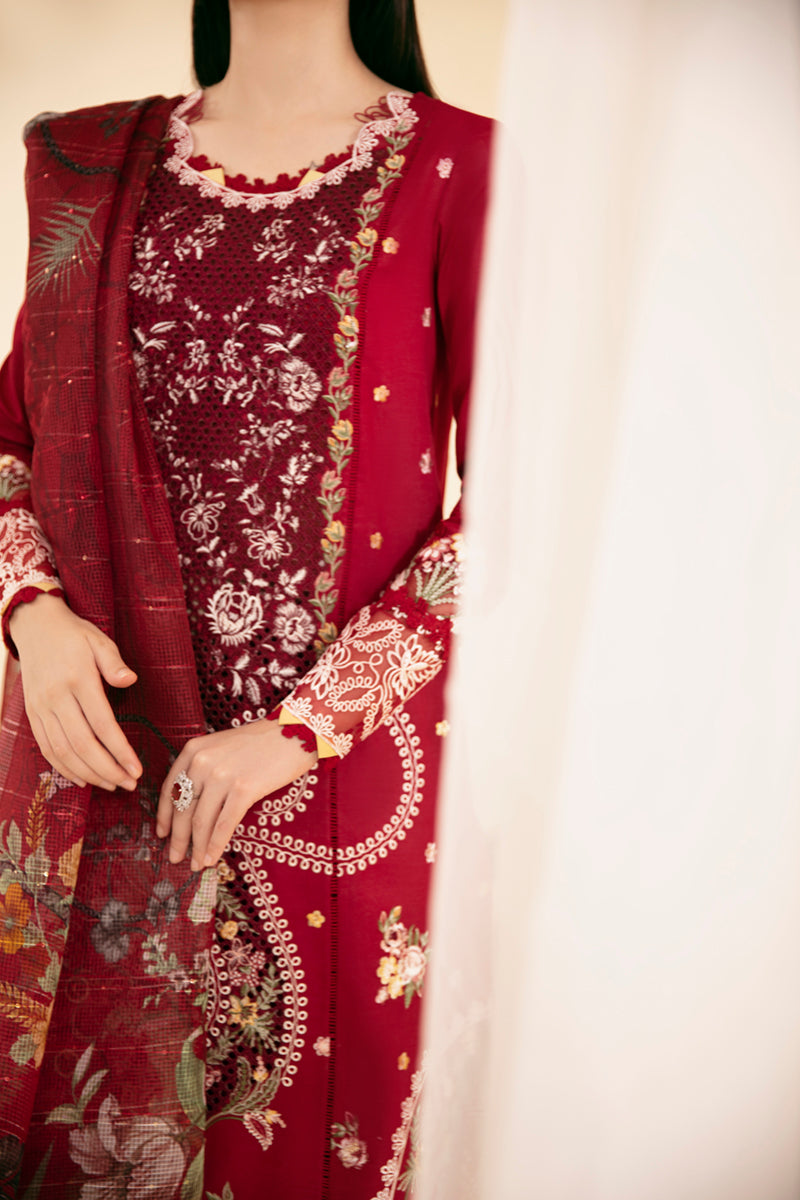 Qalamkar | Qlinekari Luxury Lawn | SQ-04 LARMINA - House Of Anaya
