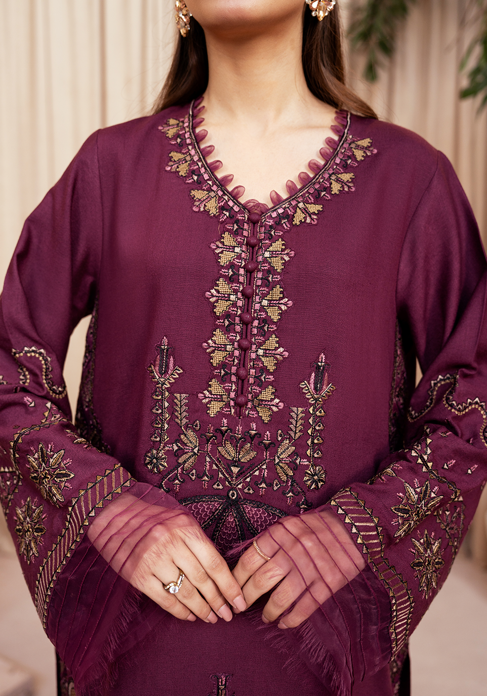 Zarqash | The Winter Luxe Pret | PLUM REVERI