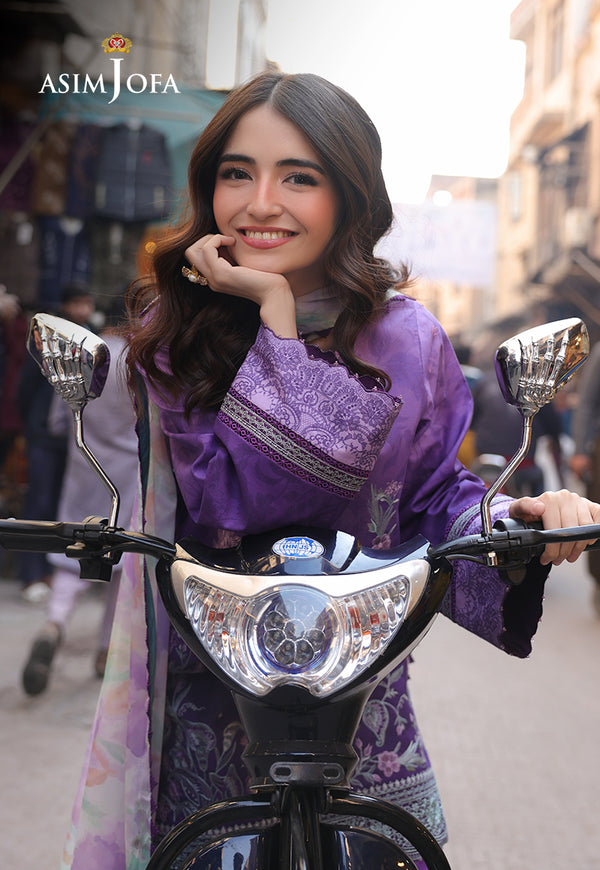 Asim Jofa | Summer Rhapsody | AJUBU-07 Embroidered Lawn