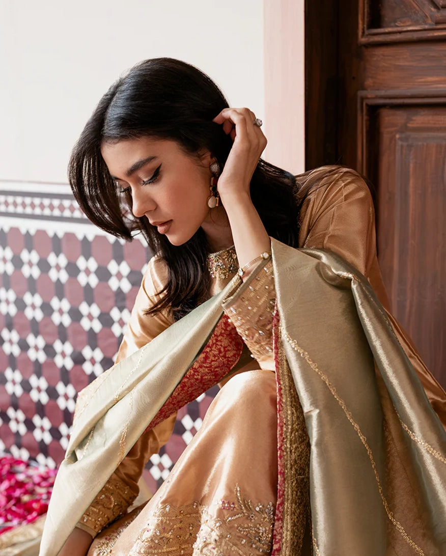 Mushq | Sunehri Lama Silk | Parisa