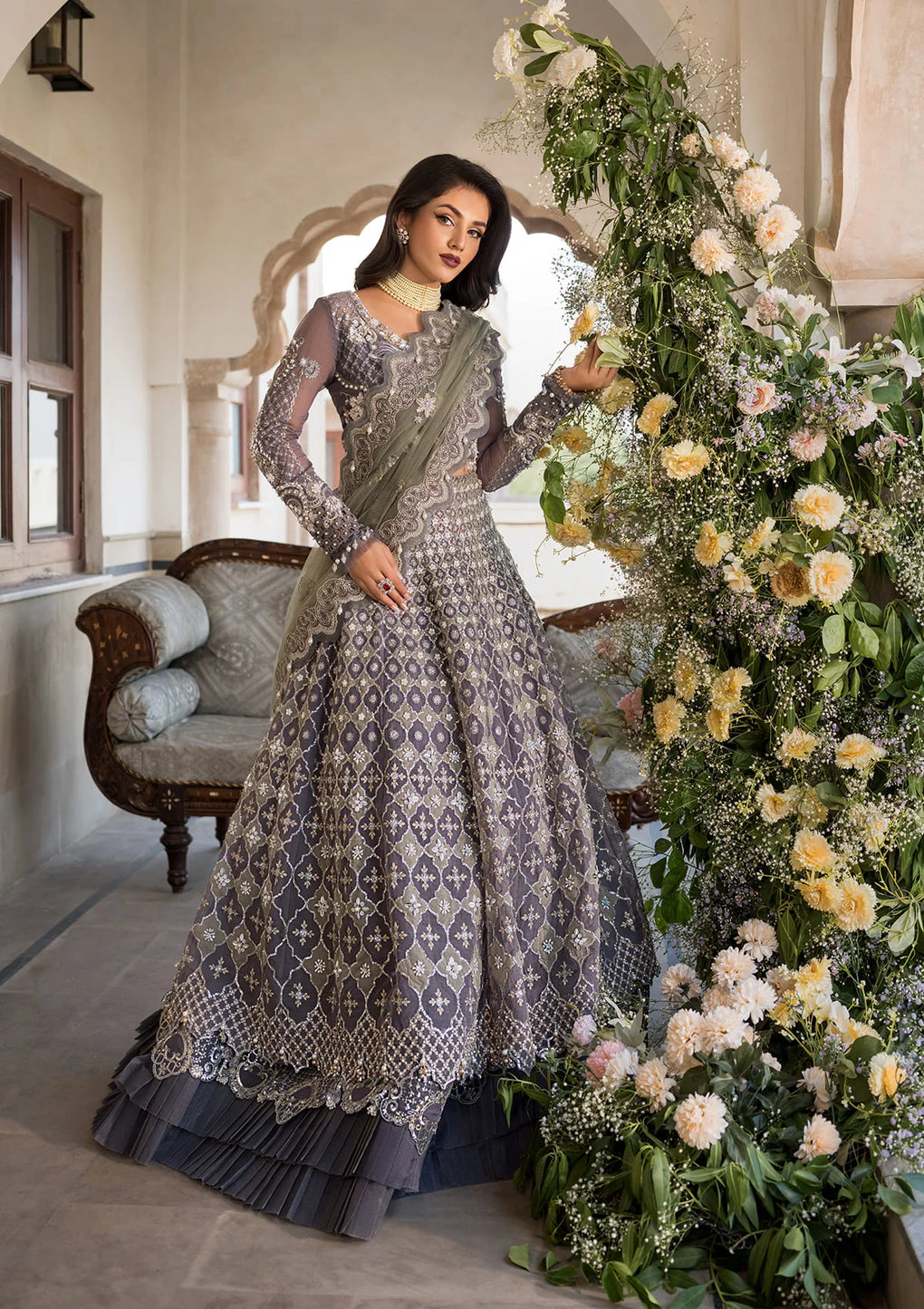 Elaf Premium | Formal Handwork Collection | EFH-02 NAZNEEN - House Of Anaya