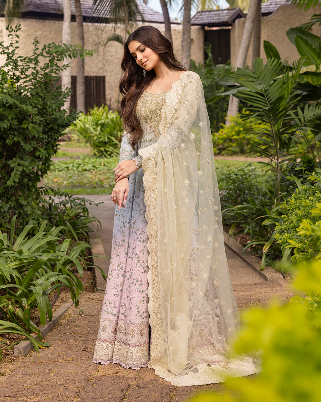 Faiza Saqlain | Zinnia Lawn 25 | Freesia - House Of Anaya