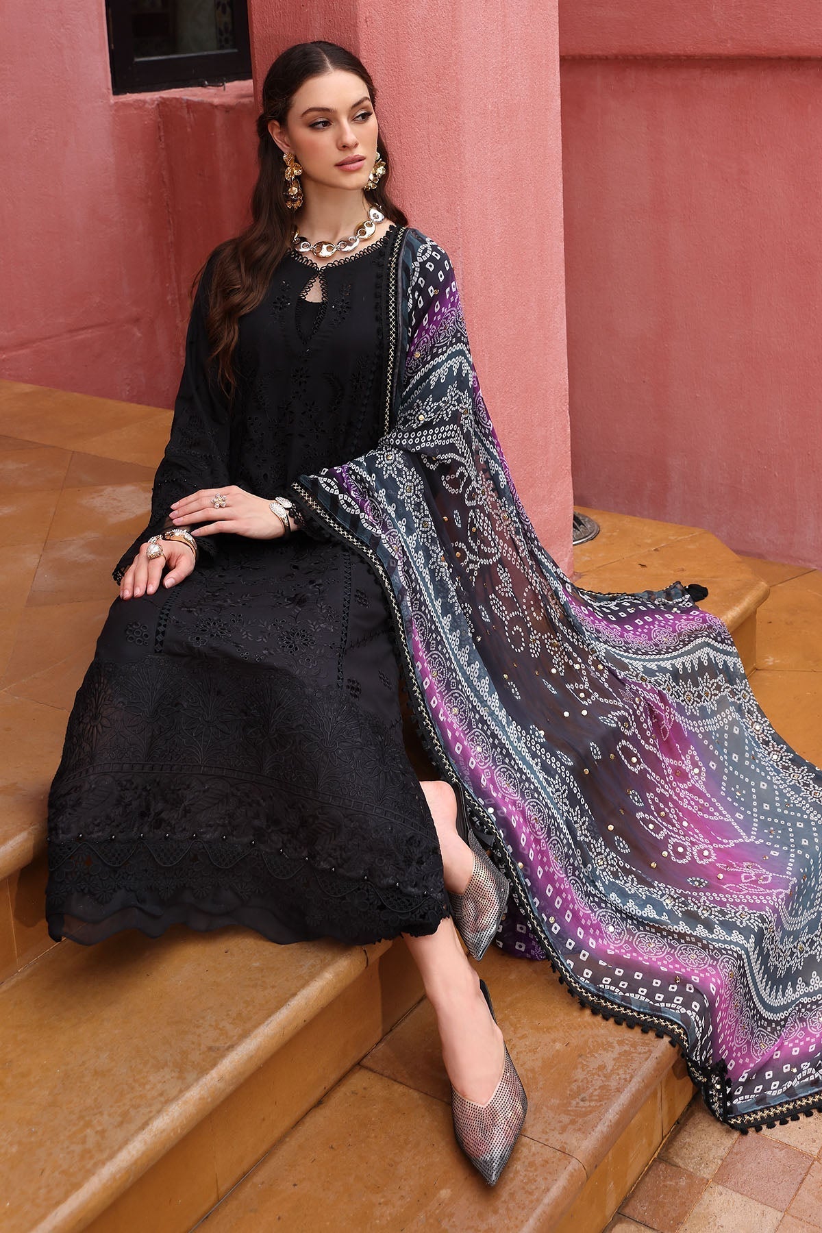Nureh | Bazaar Lawn 25 | NE-110 - House Of Anaya