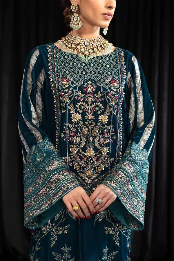 Nureh | Maya Velvet 23 | Lehar - House Of Anaya