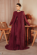 Iznik | Chiffon Kari | ICK-01 Embroidered Chiffon - House Of Anaya