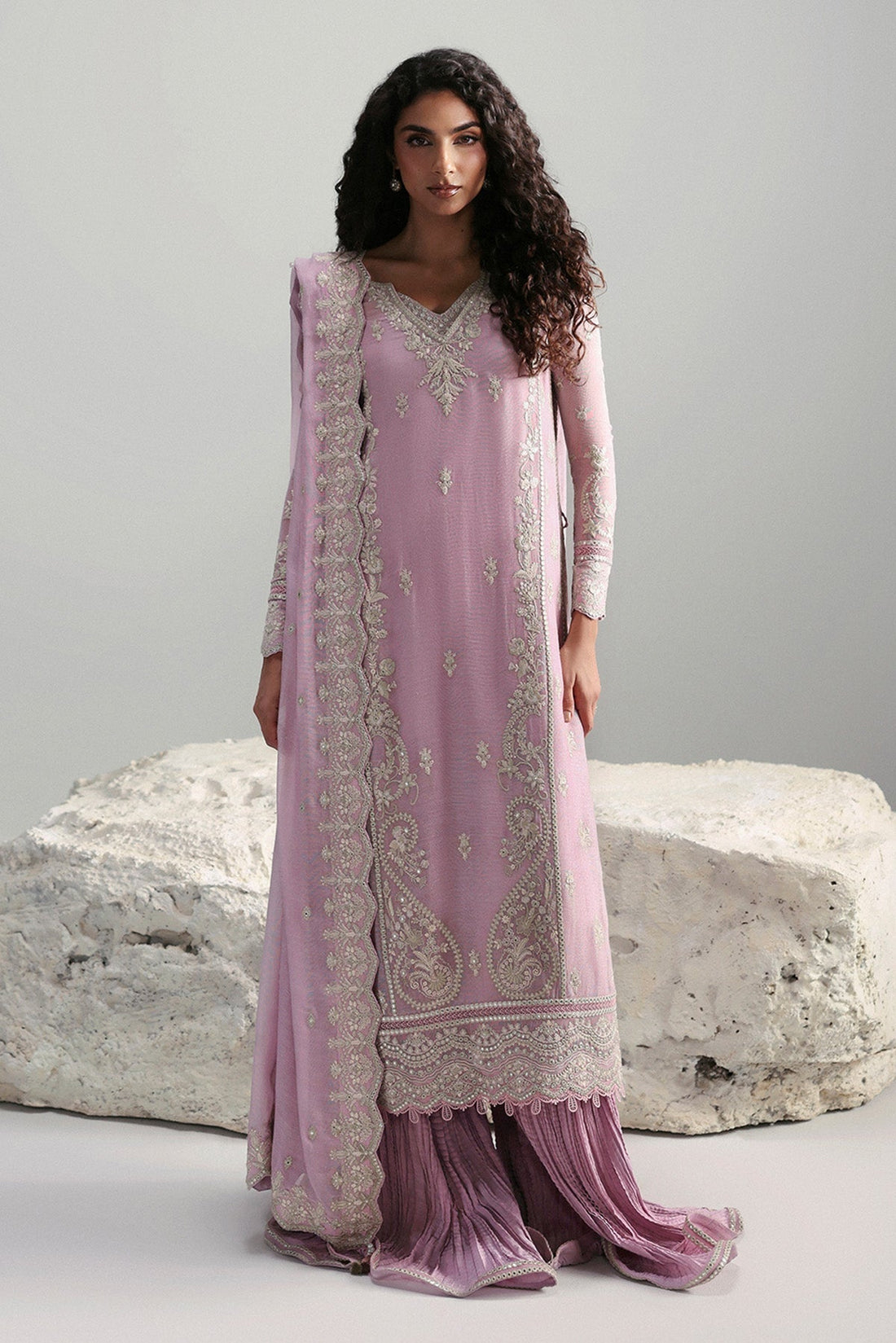 Afrozeh | Slate Ready to Wear | Elowen