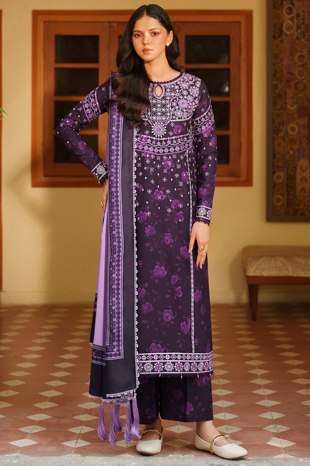 Farasha | Meline Premium Viscose 25 | Plum Powder