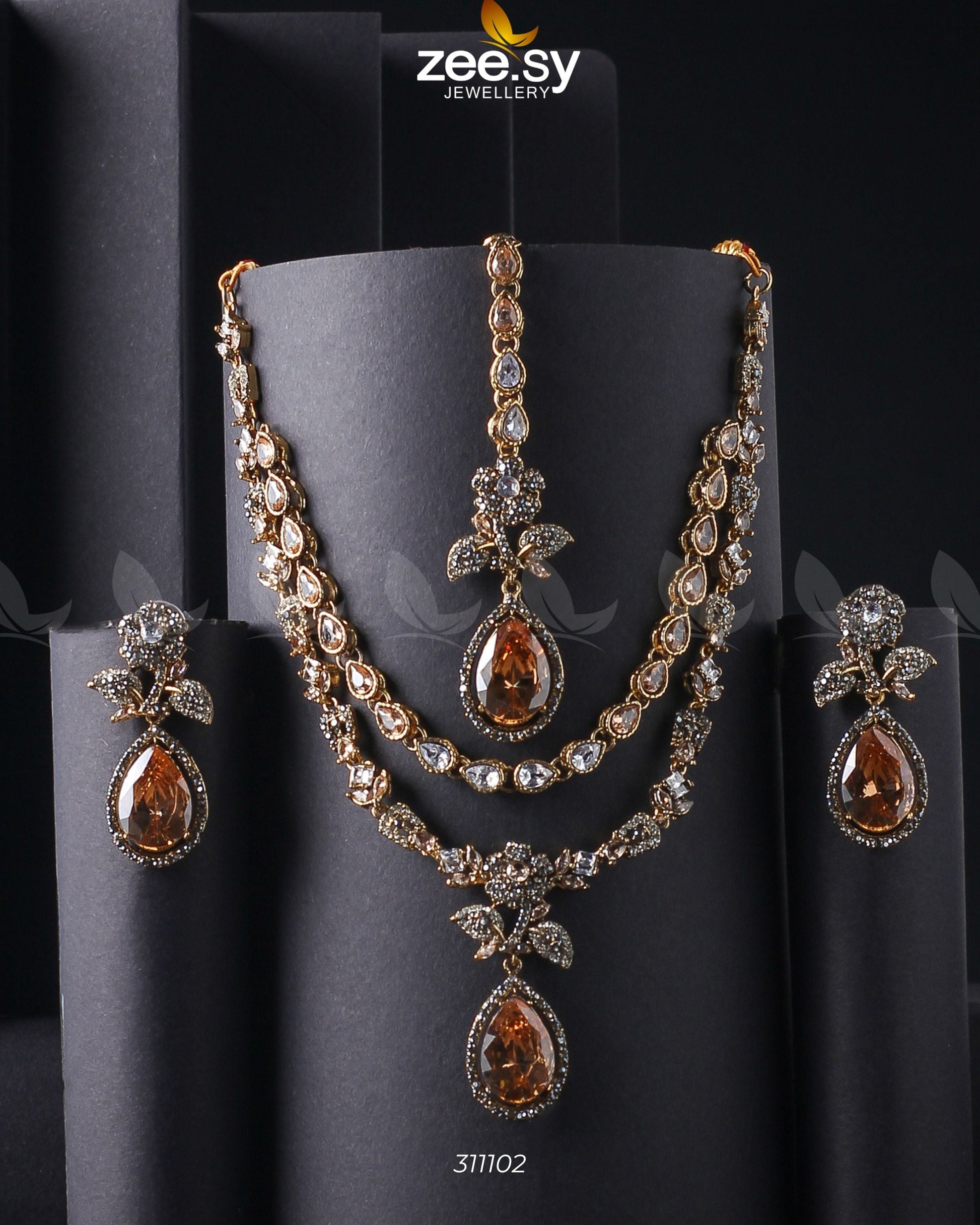 Amelia Necklace Set - House Of Zarish