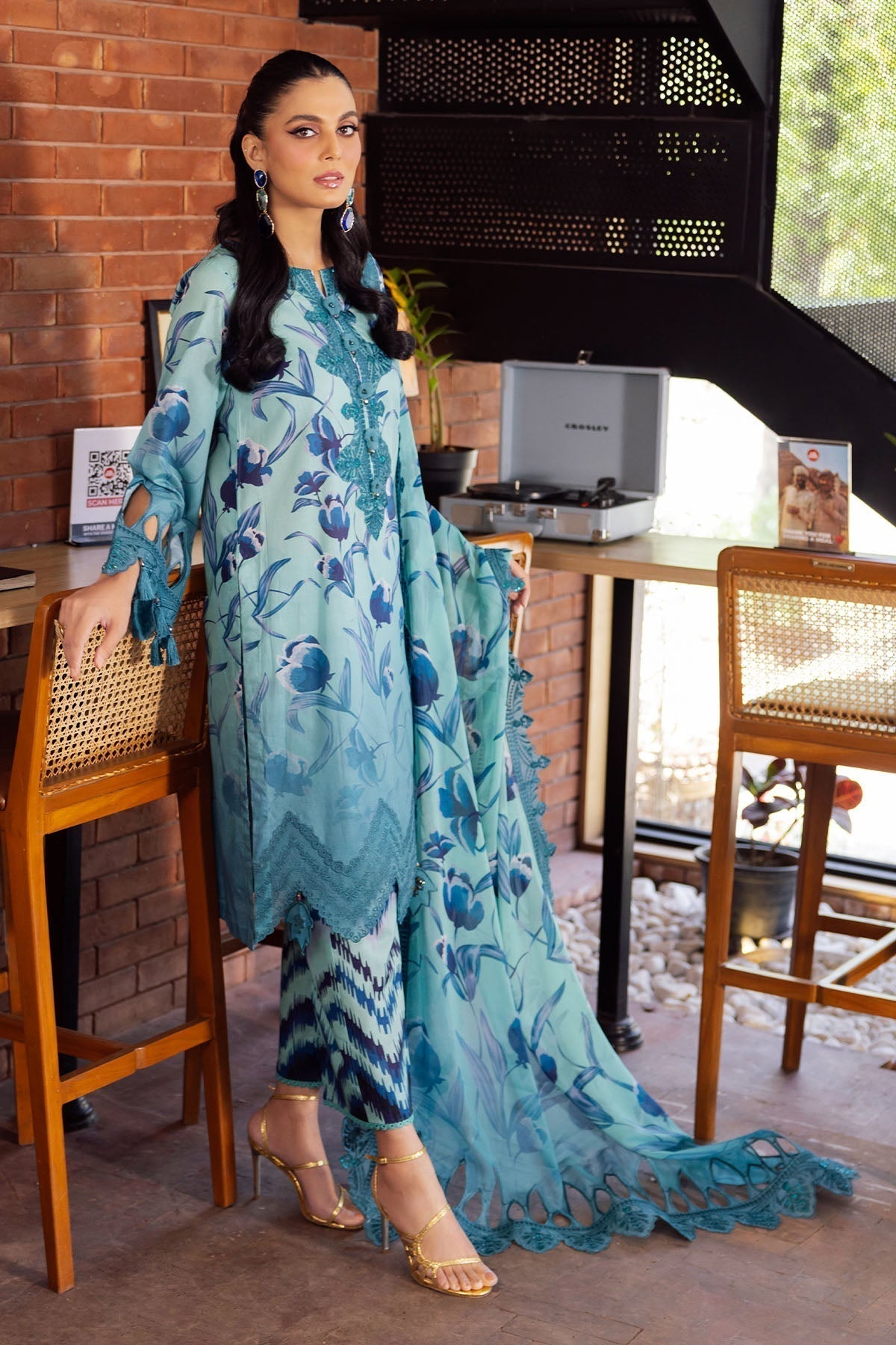 Nureh | Glam Girl Lawn | GL-08 - House Of Anaya