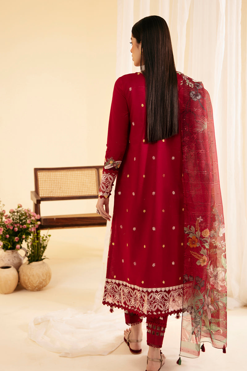 Qalamkar | Qlinekari Luxury Lawn | SQ-04 LARMINA - House Of Anaya