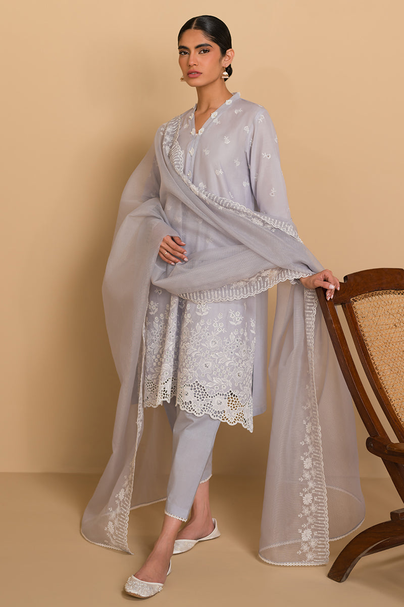 Cross Stitch | Chikankari Lawn Collection | P-05 - House Of Anaya