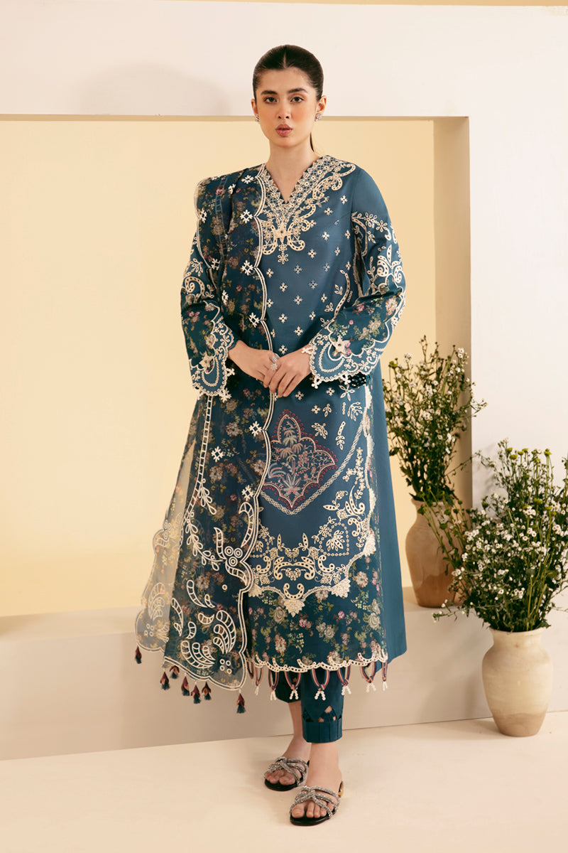 Qalamkar | Qlinekari Luxury Lawn | SQ-05 ELA - House Of Anaya