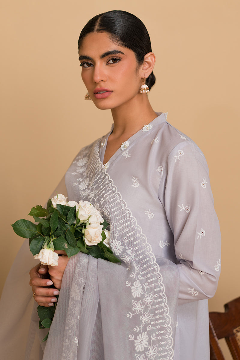 Cross Stitch | Chikankari Lawn Collection | P-05 - House Of Anaya