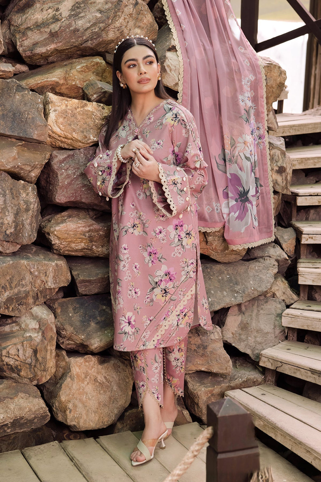 Alizeh | Sheen Lawn Prints 24 | CAMELIA - House Of Anaya
