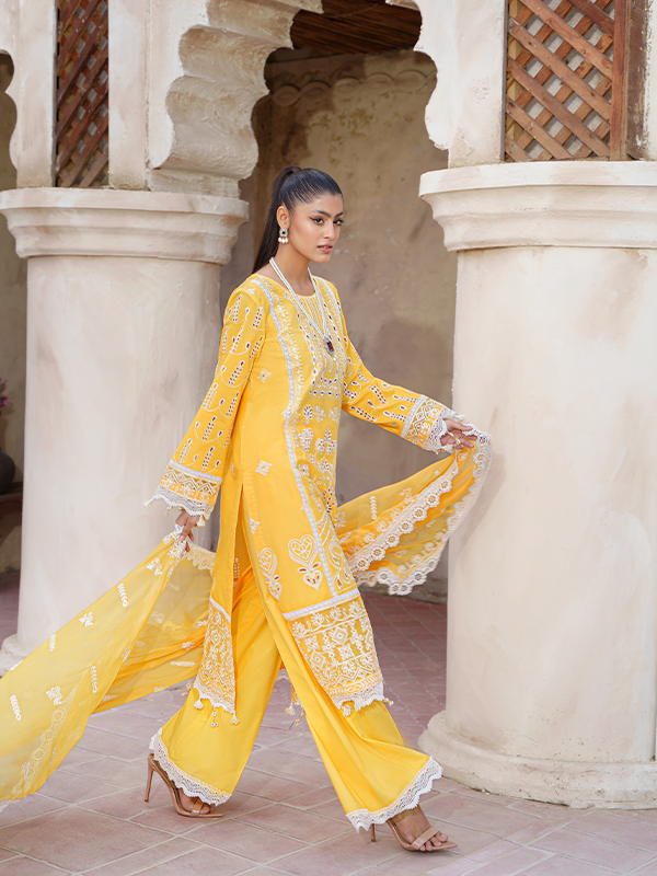 Zebtan | Zeenat Luxury Lawn Eid Collection | ZL 08 - House of Zarish