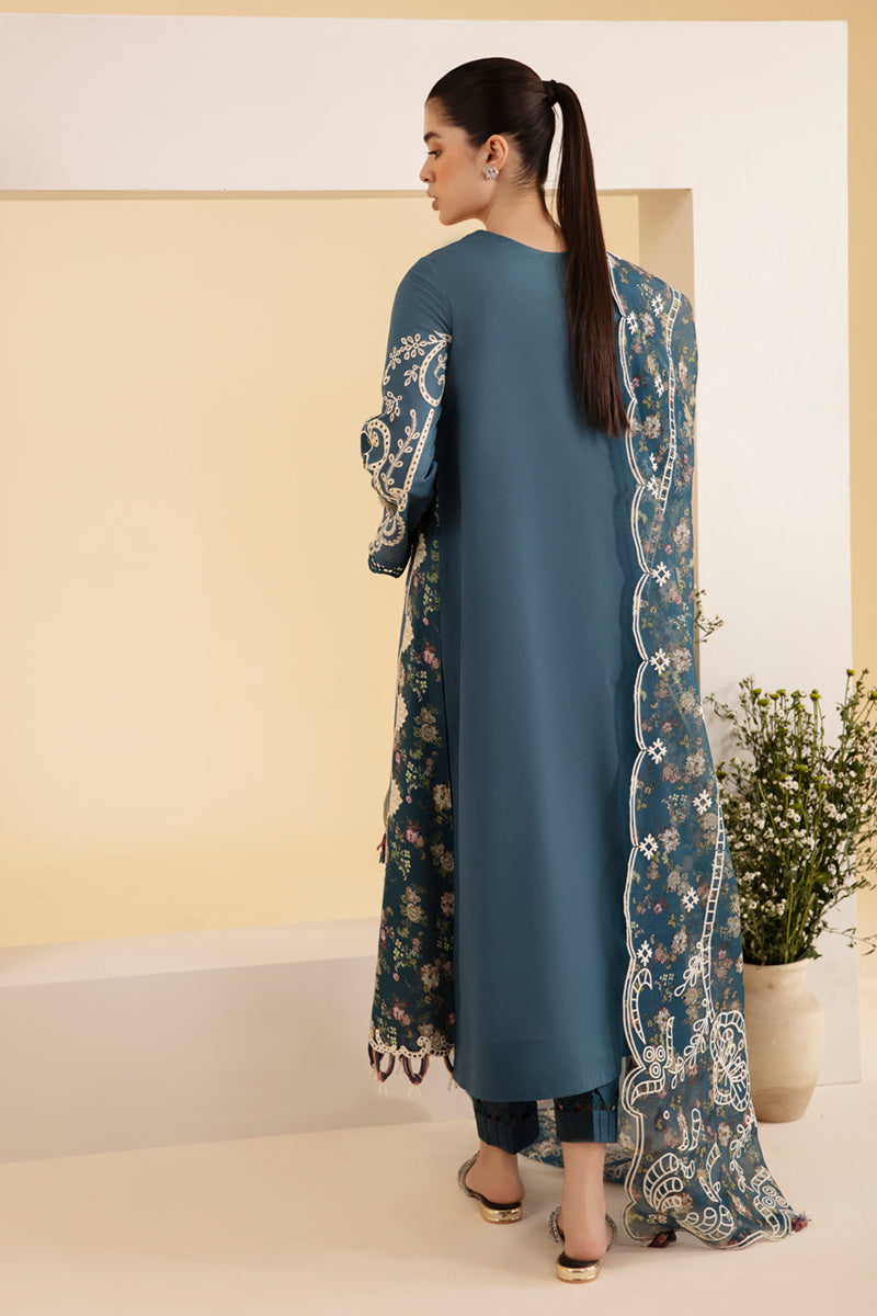Qalamkar | Qlinekari Luxury Lawn | SQ-05 ELA - House Of Anaya