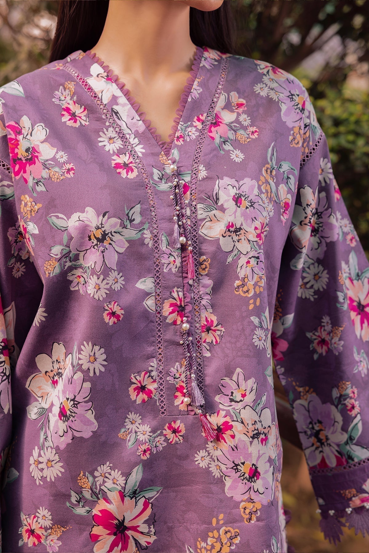 Alizeh | Sheen Lawn Prints 24 | INDIGO - House Of Anaya