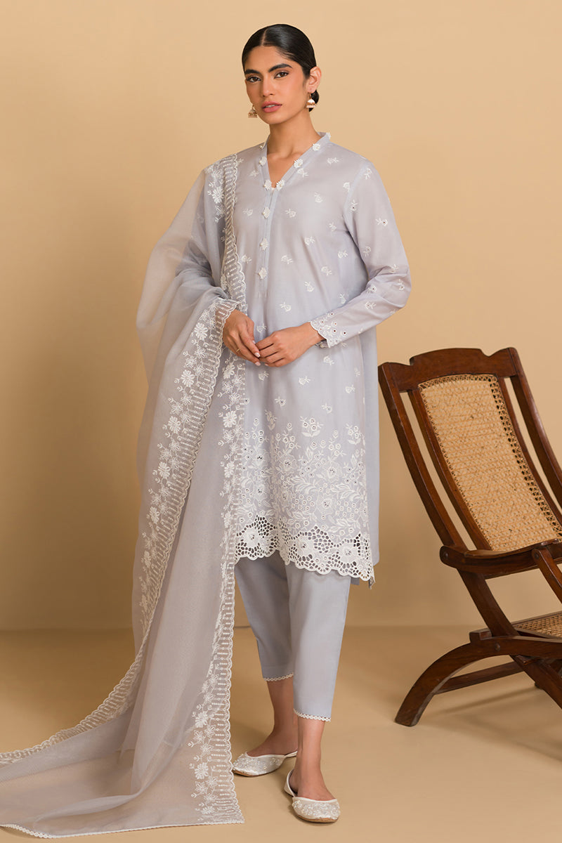 Cross Stitch | Chikankari Lawn Collection | P-05 - House Of Anaya