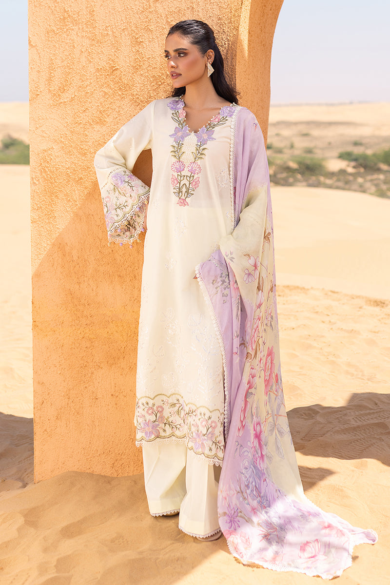 Cross Stitch | Eid Lawn 24 | SUBTLE CANARY - House Of Anaya