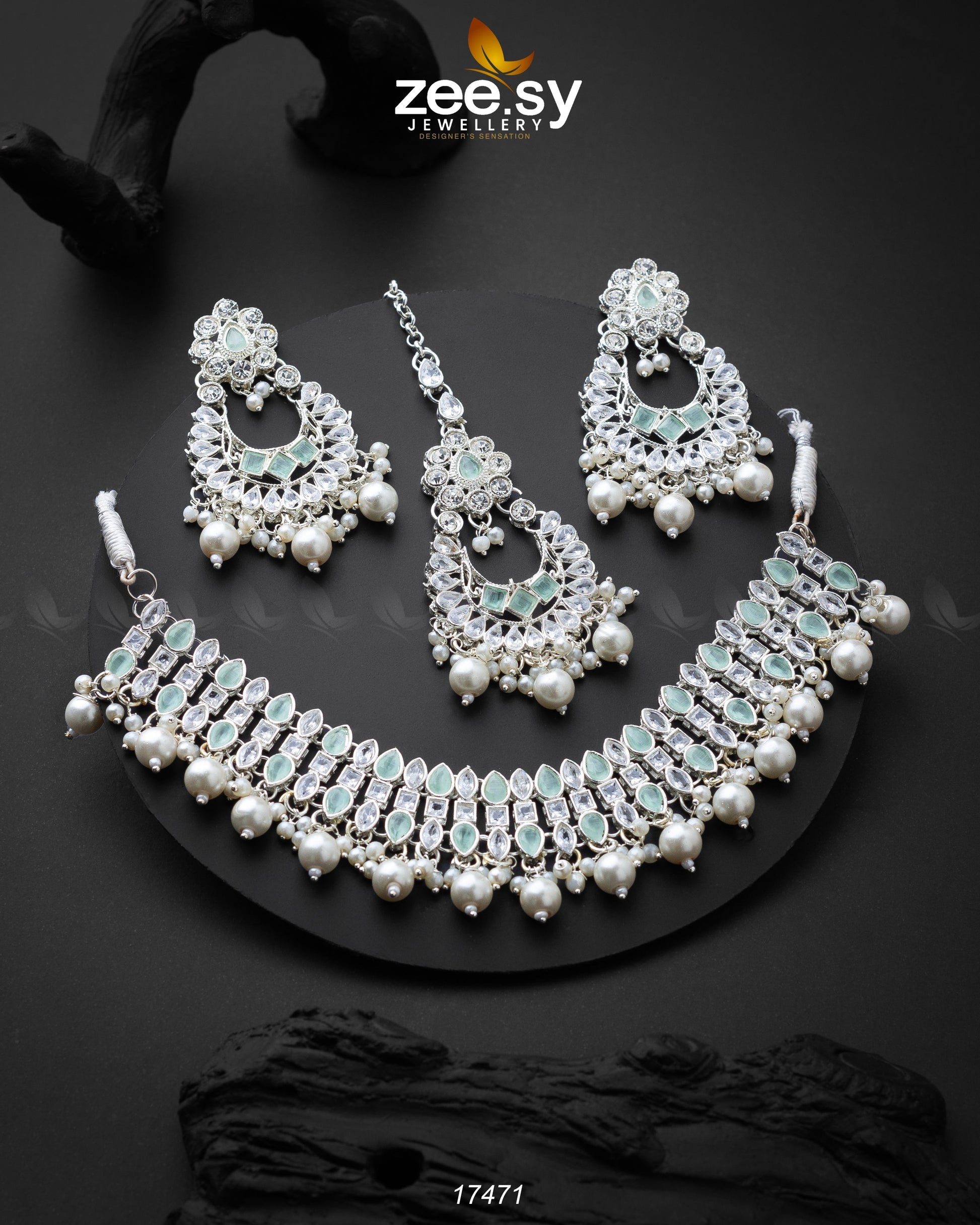Elisa Silver Necklace - House Of Zarish